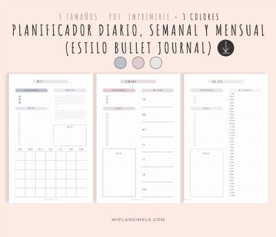 plantillas bullet journal imprimir