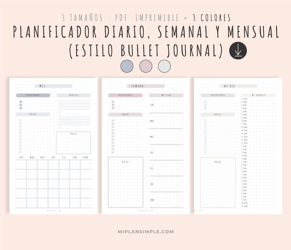 plantillas bullet journal imprimir