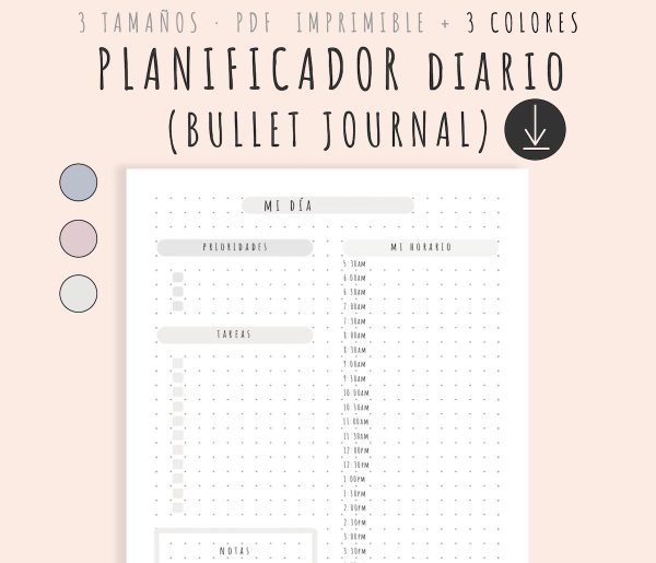 Plantillas Bullet Journal Pdf, Plantillas Imprimibles Para Bullet ...